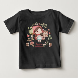 T-shirt Pour Bébé Joli Anniversaire du Petit Chaperon Rouge Fantaisi