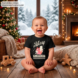 T-shirt Pour Bébé Joli Axolotl de Noël Joyeux Noël