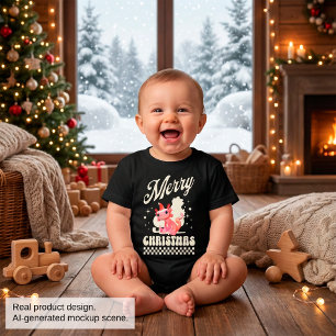 T-shirt Pour Bébé Joli Axolotl de Noël Joyeux Noël