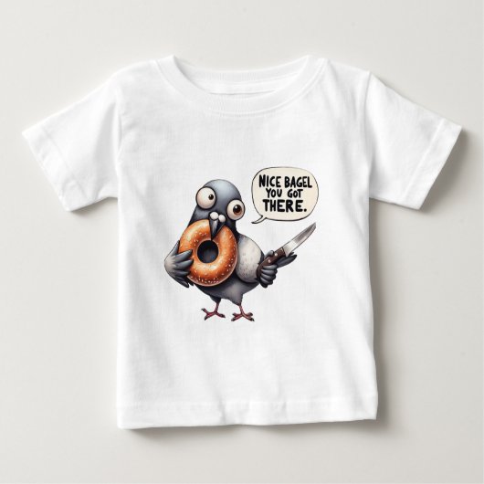 T-shirt Pour Bébé Joli Bagel tu y es arrivé (Devant)