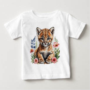 T-shirt Pour Bébé Joli bébé lynx roux