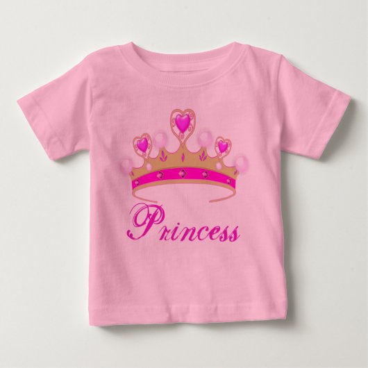 T-shirt Pour Bébé Joli Body Bébé Tutu Rose Princesse (Devant)