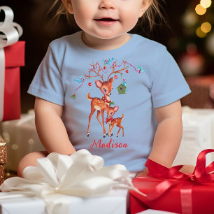 T-shirt Pour Bébé Joli Cerf de Noël