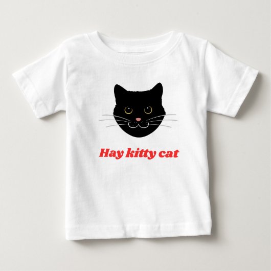 T-shirt Pour Bébé Joli Chat Mignon (Devant)