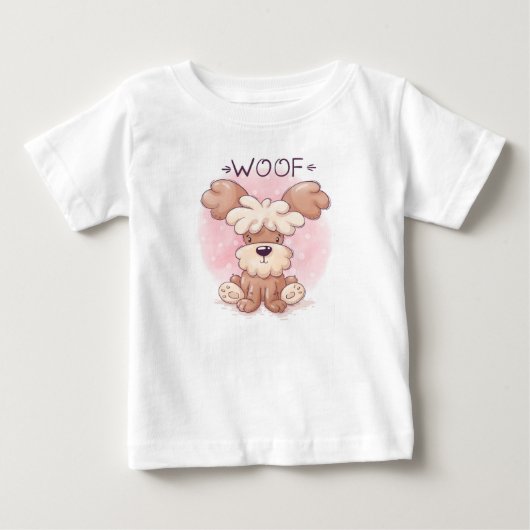 T-shirt Pour Bébé Joli Chien (Devant)