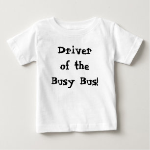 T-shirt Pour Bébé Joli Conducteur Du Bus Occupé