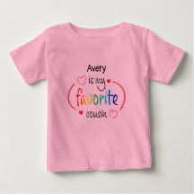 Joli Cousin Favorite Personnalisé T-shirt bébé