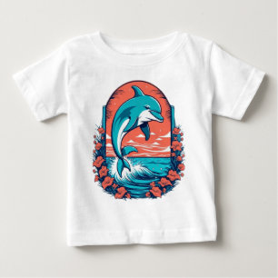 T-shirt Pour Bébé Joli dauphin