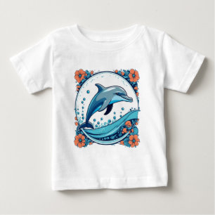 T-shirt Pour Bébé Joli dauphin