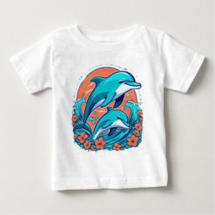 T-shirt Pour Bébé Joli dauphin