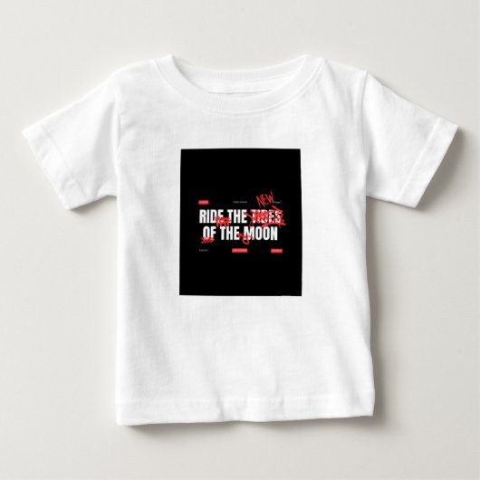 T-shirt Pour Bébé Joli de la lune (Devant)