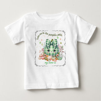 T-shirt Pour Bébé Joli design de citrouille d'Halloween, personnalis