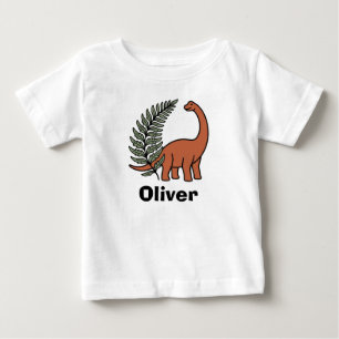 T-shirt Pour Bébé Joli Dinosaure Boho Personnalisé