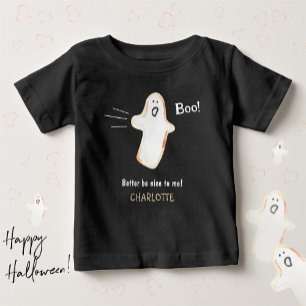 T-shirt Pour Bébé Joli Fantôme Boo Épouvantable Bébé Premier Hallowe