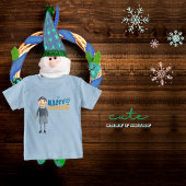 T-shirt Pour Bébé Joli garçon juif Joyeux Hanukkah 