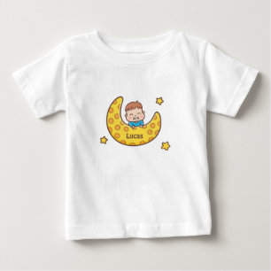 T-shirt Pour Bébé Joli Garçon sur le T-Shirt Bébé Lune