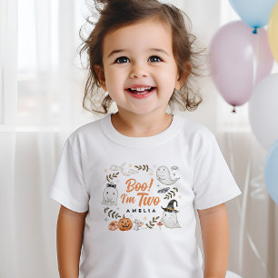 T-shirt Pour Bébé Joli Halloween Boo d'anniversaire ! Je suis T-shir