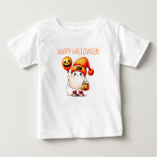 T-shirt Pour Bébé Joli Halloween pour les enfants Citrouille et fant