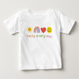 T-shirt Pour Bébé Joli heureux chaque jour 