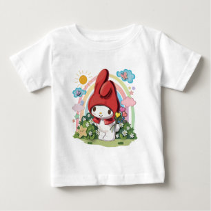 T-shirt Pour Bébé Joli Lapin de la Forêt et T-Shirt Bébé Fleurs