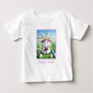 T-shirt Pour Bébé Joli Lapin de Pâques 01