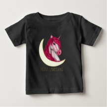 Joli licorne rose magique en faux or personnalisab