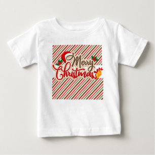 T-shirt Pour Bébé Joli Noël coloré, bébé arbre de Noël