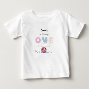 T-shirt Pour Bébé Joli Petit Chat 1er Anniversaire