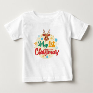 T-shirt Pour Bébé Joli petit garçon Noël