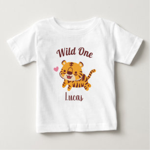 T-shirt Pour Bébé Joli Petit Tigre, Sauvage Drôle
