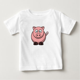 T-shirt Pour Bébé Joli porc drôle