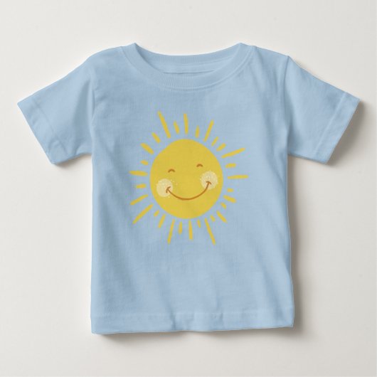 T-shirt Pour Bébé Joli Soleil Heureux (Devant)
