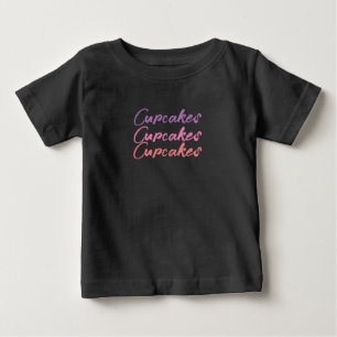 T-shirt Pour Bébé Joli T-shirt bébé Cupcakes Mignons Sucrés