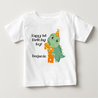 T-shirt Pour Bébé Joli T-shirt Dino Vert Anniversaire Bébé