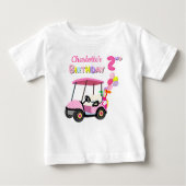 T-shirt Pour Bébé Joli tee-shirt pour le 2ème anniversaire Thème Gol (Devant)