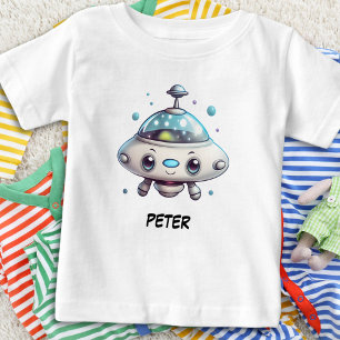 T-shirt Pour Bébé Joli Ufo Personnalisé Mignon