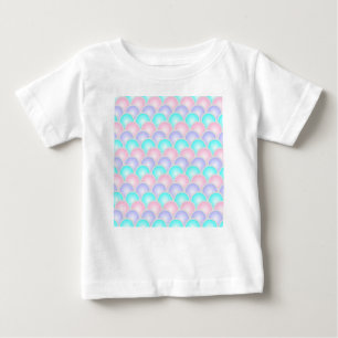 T-shirt Pour Bébé jolie balance de sirène rose violet pastel