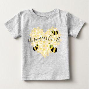 T-shirt Pour Bébé Jolie Bumble Jaune Bee Baby shower Cadeau