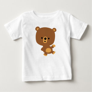 T-shirt Pour Bébé Jolie caricature 'Good Vibe' T-shirt bébé ours