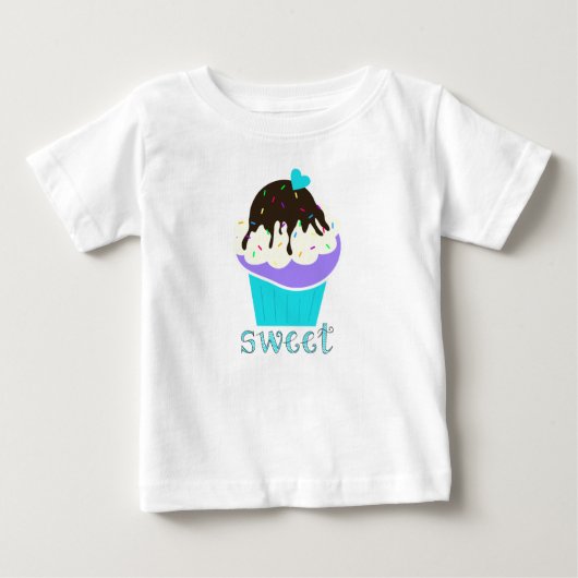 T-shirt Pour Bébé Jolie Cupcake (Devant)