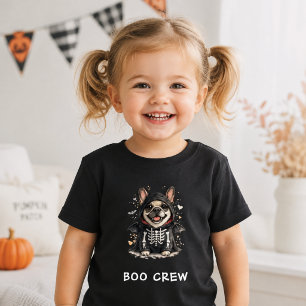 T-shirt Pour Bébé Jolie équipage de squelette de Bouledogue Français
