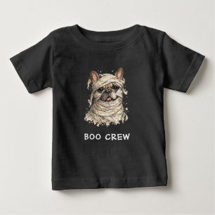 T-shirt Pour Bébé Jolie équipe de fantômes de bouledogues français p