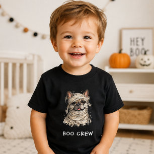 T-shirt Pour Bébé Jolie équipe de fantômes de bouledogues français p