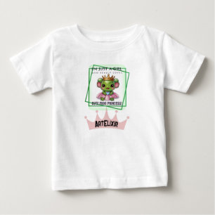 T-shirt Pour Bébé Jolie impression de princesse grenouille Kawaii