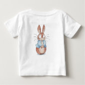 T-shirt Pour Bébé Jolie Lapin Joyeux Pâques - adorable lapin Graphiq (Dos)