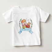 T-shirt Pour Bébé Jolie Noël Carols Garçon et Reindeer Tee (Devant)
