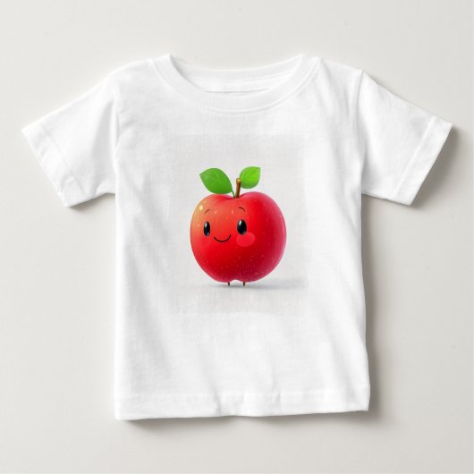 T-shirt Pour Bébé Jolie petite pomme (Devant)