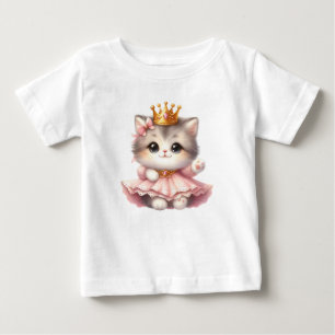 T-shirt Pour Bébé Jolie petite princesse chaton