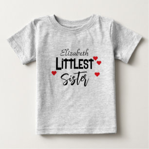 T-shirt Pour Bébé Jolie Petite Sœur personnalisée
