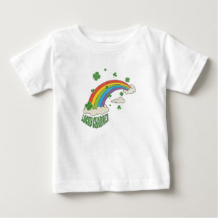 T-shirt Pour Bébé Jolie Shamrock Rainbow St Patrick's Day